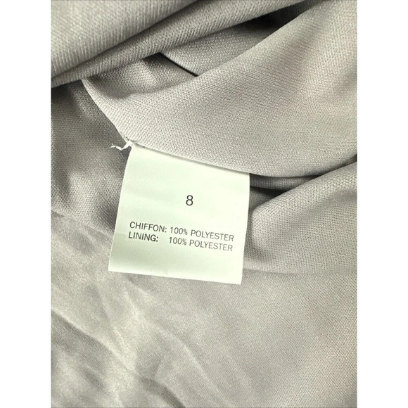 TFNC GREY BRIDESMAID MAXI DRESS PLEATED RUCHED WEDDING PARTY PLEAT LONG 8 New - Picture 11 of 16